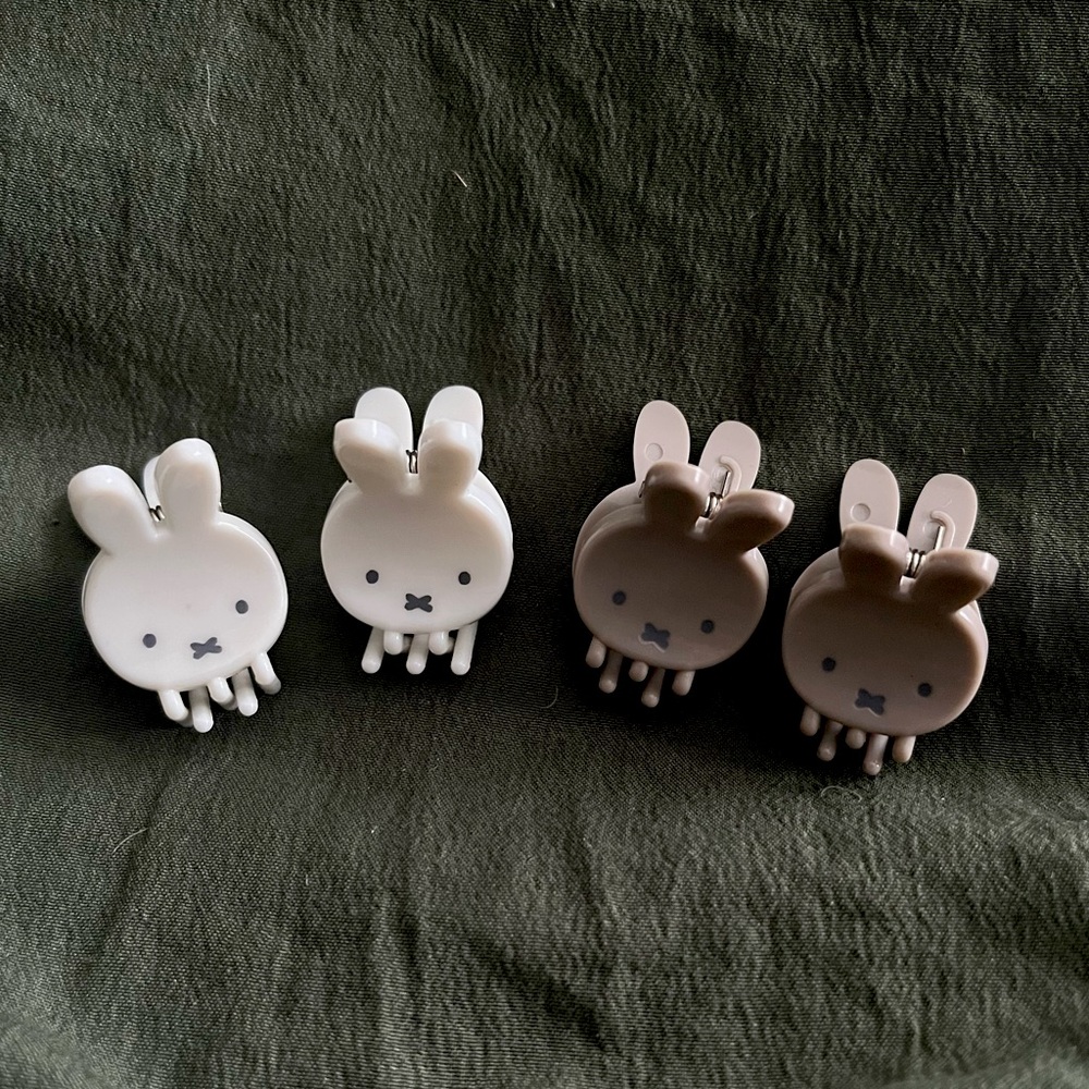 Miffy hair clips